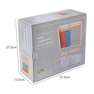 Abacus en bois, cadre de calcul mathématique, jeu de puzzle éducatif pour enfants, garçons et filles, <span class=keywords><strong>développement</strong></span> de l'apprentissage - Product Image 6