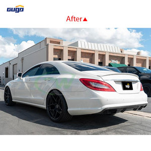 Ống xả khuếch tán sau bằng nhựa chất lượng cao GUGO dành cho xe W218 CLS bốn cửa đời 2013-2017, nâng cấp bodykit thể thao phía trước, kiểu dáng CLS63 - Product Image 2