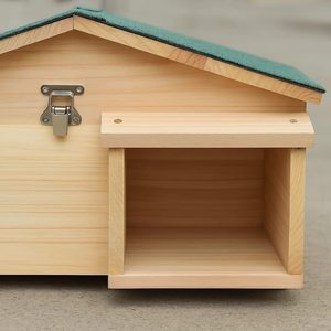 Newpower Hamster Hérisson <span class=keywords><strong>Cage</strong></span> Amovible En Bois Écureuil Pet Maison Animal <span class=keywords><strong>Cage</strong></span> Hérisson Maison avec Étanche Pith-cover Toit - Product Image 5