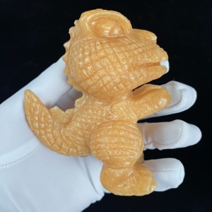 Dinosauro in Cristallo Intagliato 9-10cm, Pietra Curativa, Decorazione per la Casa, Regalo, Vendita all'Ingrosso - Product Image 1