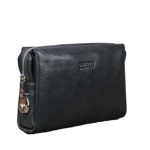 Contact Anti-Theft Portable <b>Genuine</b> <b>Leather</b> Clutch <b>Bag</b> for Men with Zipper Closure Business Use - Product Image 4