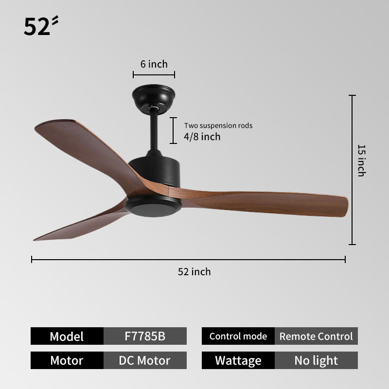 52INCH-Black + ไม้