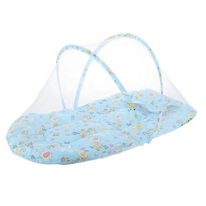 Baby Mosquito Net Tent, Kids <b>Single</b> <b>Bed</b> Cot Tent Crib for Indoor Outdoor Home Travel <b>Camping</b> Blue - Product Image 4