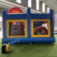 Château gonflable commercial personnalisé en PVC pour enfants, toboggan à bulles d'air, aire de jeux extérieure sur le thème du requin, parc de saut
