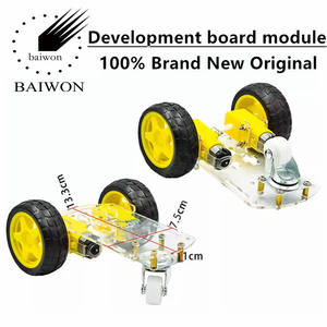 Intelligentes Auto Chassis/Tracking/DIY Roboter Autoteile Geschwindigkeit messung/Batterie Box Lieferung 2 4WD Auto - Product Image 3