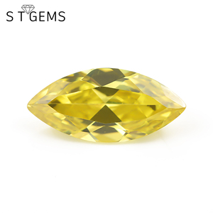 Synthétique en zircon cubique, pierres CZ amples pour les bijoux, haute qualité, <span class=keywords><strong>jaune</strong></span>, violet, Orange, vert, vente en gros - Product Image 3