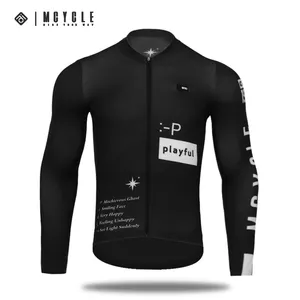 Mcycle Venta al por mayor Ciclismo Ropa Tops Bicicleta Transpirable Manga larga Bicicleta Ciclismo Camisas Diseño personalizado Mujeres Ciclismo Jersey