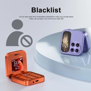 Téléphone portable pliable I17 Mini Tiny Flip, double SIM, fonction Magic Voice, radio FM, lampe de poche, liste noire, écran carré de 1,77 pouce - Product Image 5