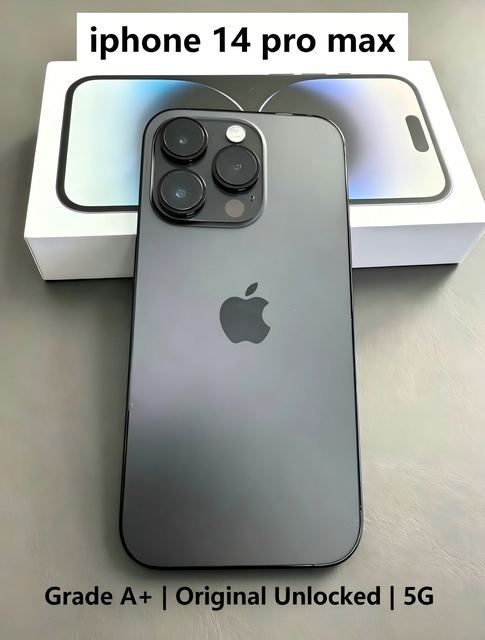 Global Unlocked Used iPhone 14 Pro Max Original 5G Smart Phone Perfect Condition Full Inspection Wholesale