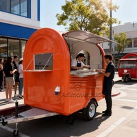 Petite remorque commerciale bon marché de camion de nourriture de sandwich à biscuit de gâteau de Matcha de fromage avec la fenêtre de concession
