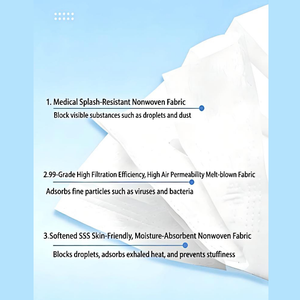 Vente en gros de masques chirurgicaux confortables à 3 plis de type médical jetable IIR <span class=keywords><strong>pour</strong></span> les soins de santé - Product Image 3