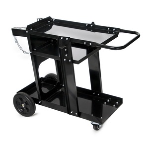 Chariot de soudage robuste à 3 niveaux avec chaîne de fixation pour <span class=keywords><strong>bouteille</strong></span> de gaz et 4 roues pour soudeurs MIG <span class=keywords><strong>TIG</strong></span> Plasma - Product Image 5