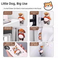 3D Shiba Inu Großbauchiges Silikon-Antikollisionspad, Türgriff-Silentkissen, Türstopper, Stressabbau-Quetschspielzeug