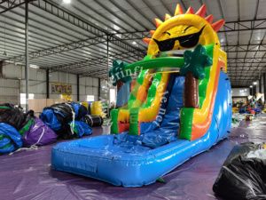 Mini Tobogán Acuático Inflable de 15 pies, Tobogán Inflable Comercial Económico de Una Sola Pista con <span class=keywords><strong>Piscina</strong></span> <span class=keywords><strong>para</strong></span> Niños y Niñas - Product Image 3