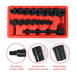 Kit d'outils d'alignement d'<span class=keywords><strong>embrayage</strong></span> <span class=keywords><strong>universel</strong></span> pour roulement de pilote de voiture 17 pièces en plastique et acier - Product Image 2