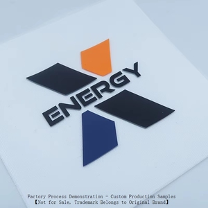 Cao Cấp Yc 3D Emboss Áo Sơ Mi Dày Phiên Bản Biểu Tượng Tùy Chỉnh Nhãn Với Số May Có Thể Giặt Quá Trình Mạ Chuyển Sticker Bao Bì - Product Image 2