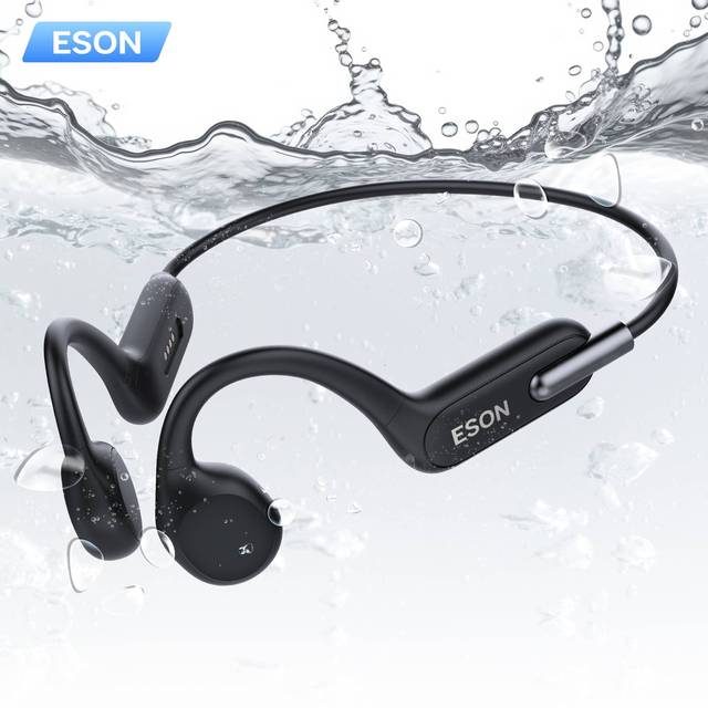 Bone Conduction Headphones Open Ear Wireless Headphones With Mic IPX8 Waterproof Wireless Sport Headset for Gym Running Workout