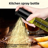 Bouteille d'huile en verre cylindrique avec pompe pulvérisatrice atomisatrice, pour la cuisine, qualité alimentaire, contrôle de l'huile