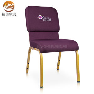 Chaises d'église HM-C71 en tissu violet avec logo Kenya - Cadre en métal, chaises de salle à manger et d'hôtel durables pour usage hospitalier - Product Image 2