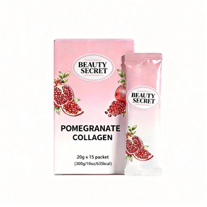 Suplementos de Belleza <span class=keywords><strong>para</strong></span> Blanquear y Antioxidar, Elasticidad e Hidratación de la Piel, Mejora del Sueño, Barra de Gelatina de Colágeno con Granada - Product Image 1