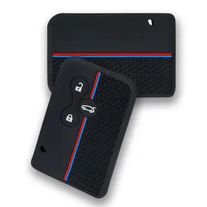 Porte-clés pour Renault <span class=keywords><strong>Scenic</strong></span> Clio Logan Megane <span class=keywords><strong>2</strong></span> 3 Koleos, étui pour clé de voiture à 3 boutons - Product Image 4