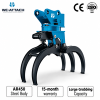 We-Attach WGL03F Grappin forestier professionnel pour bois, grappin hydraulique pour bois, pour une manutention efficace des matériaux en bois