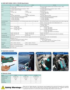 Kyoritsu KEW 2001A avec capteur à pince pour mesurer les courants alternatifs et les courants avec capteur à pince ouverte 100A - Product Image 6