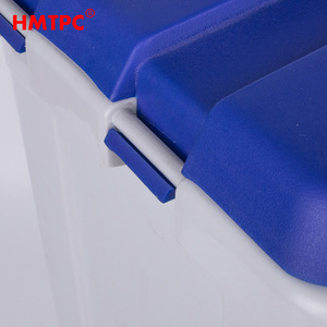 Contenedor de Basura Rectangular para Exteriores Hmtpc de 50L con Tapa para Parques, Calles y Hoteles - Product Image 3