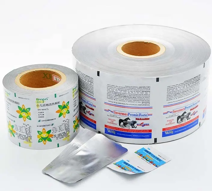Plastic laminated roll film printed packaging for sachet film