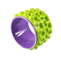 Rouleau de massage pour le yoga, roue en mousse EVA, portable, léger, durable, étireur dorsal pour la physiothérapie, soulagement de la douleur au niveau des épaules et du cou