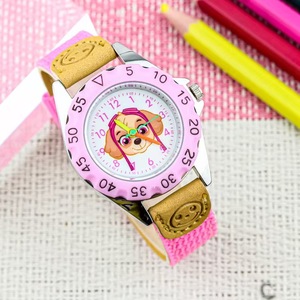 Montre à quartz pour enfants Skye le chien mignon, bracelet en toile, apprentissage de l'heure, montre analogique, montre de dessin animé pour filles, étanche, cadeau pour étudiants - Product Image 6