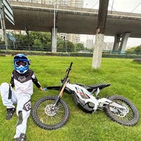 SURRON 2026 Nouvelle Moto Tout-Terrain Électrique Blanche Light Bee X Sur Ron 10000W 72V 35Ah pour Adultes avec Vitesse Maximale de 80 km/h et Couple de 250 N.m