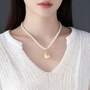 Accessoires en perles DIY, support de pendentif en argent S925 avec support vide, boucle de pendentif en or et argent, perles rondes de 10 à 12 mm - Product Image 4