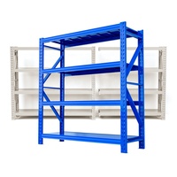 Étagère de stockage robuste en fer/acier Q235, capacité de 500 kg/étagère, système de rayonnage sans boulons pour entrepôt, gain de place, certifié CE