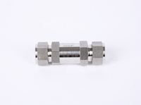 Raccord de compression JM-LOK 3/8" OD en acier inoxydable 316L, filtre à valve droite, 6000 psi, double ferrule, hydraulique