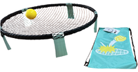 Set Permainan Bola Spike Ball Roundnet Plastik Pantai dengan Lampu LED Mini Pro Mainan Olahraga Luar Ruangan
