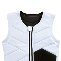 Veste de wakeboard en néoprène blanc pour adultes, gilet de flottabilité, gilet de sauvetage pour le ski nautique, la voile et la natation