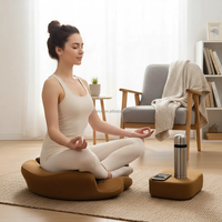 Coussin de méditation en mousse à mémoire de forme personnalisé en gros, siège de yoga ergonomique, tapis écologique, soutien doux pour le sol