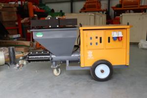 آلة رش قذائف الهاون الإسمنتية في موقع البناء - Product Image 2