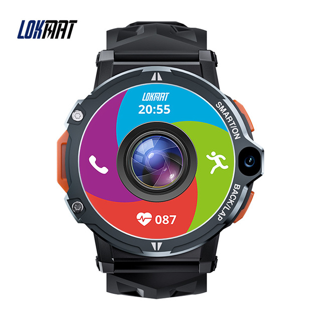 2025 New Top Selling APPLLP6 PRO Android 8.1 Smart Watch 64G Dual Camera TFT Display Alarm Silicone Strap
