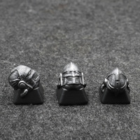 Capuchons de touches personnalisés en résine monomère, motif Chevalier en acier, pour clavier mécanique, vente chaude transfrontalière, fabrication chinoise