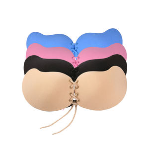 חתיכה אחת מוצק חלקה עצמית דבק חזיית הסגר הקדמי שרוך עיצוב תיל בסגנון יומיומי - Product Image 2