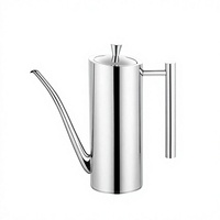 Pot à huile en acier inoxydable 304, distributeur d'huile de cuisine, bidon avec couvercle, anti-fuite, grande capacité