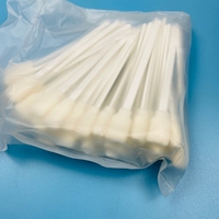 Hisopo de Espuma Blanca de 128 mm - Rectangular de 15 mm Cabezales - 50 unidades - para plantillas SMT, fluxo de PCB, pines de conectores y boquillas dispensadoras