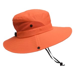 Sun Protective Wide Brim Bucket Hat Breathable Foldable Outdoor Sun Hat Adult Solid Color Contrast - Product Image 4