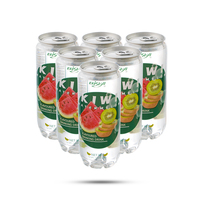 OEM 2025 boissons gazeuses fruitées au kiwi sans sucre conditionnées en bouteilles et en boîtes