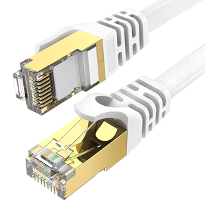 Cable de Red D-Sunty CAT7 Plano y Sólido, 10m/20m/30m, 30AWG SSTP, Conector RJ45, 4 Pares, Revestimiento de PVC Negro, Precio de Fábrica - Product Image 1
