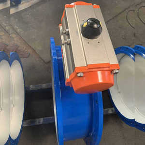 Válvula de Mariposa Neumática D641H de Acero Inoxidable con Brida para Control de Aire y Gas a Alta Temperatura - Product Image 2