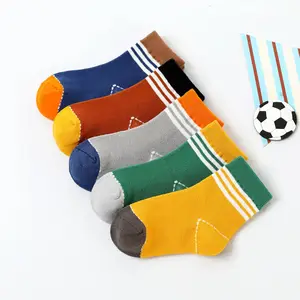 Китайский поставщик, поставка, детские носки до лодыжки, наборы носков для маленьких мальчиков и девочек, детские цветные полосатые носки, упаковка