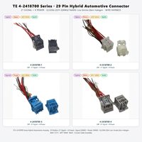 Faisceau de câblage hybride automobile 29 broches avec connecteur rectangulaire pour l'électronique des véhicules